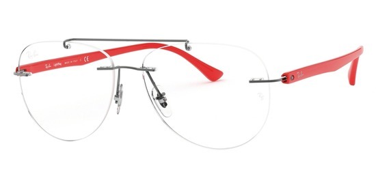 lunettes de vue Ray-Ban RX8749-1192 Gun Rouge