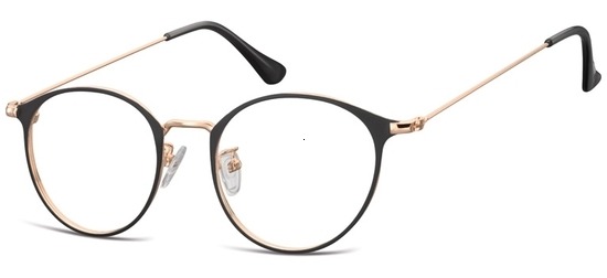 lunettes de vue ExperOptic Layton Noir Or Rose