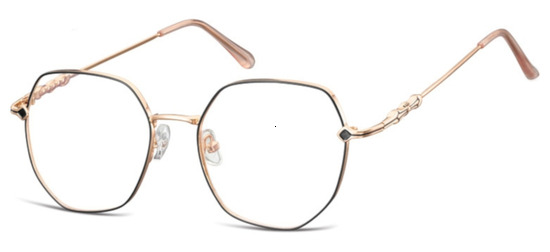 lunettes de vue ExperOptic Mystic Noir Or Rose