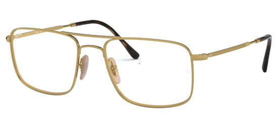 lunettes de vue Ray-Ban RX6434-2945 Havane Or