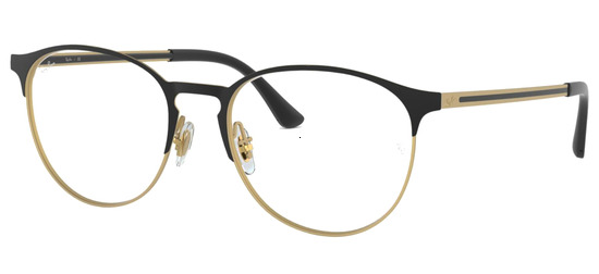 lunettes de vue Ray-Ban RX6375-3051 Noir Or Mat