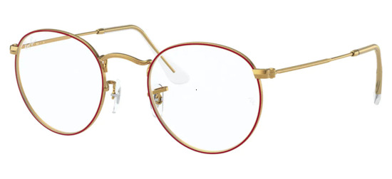 lunettes de vue Ray-Ban RX3447V-3106 Rouge sur Or