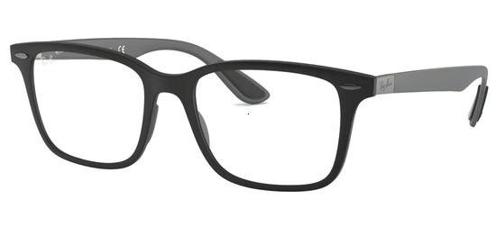 lunettes de vue Ray-Ban RX7144-5922 T53 Noir Mat Gris