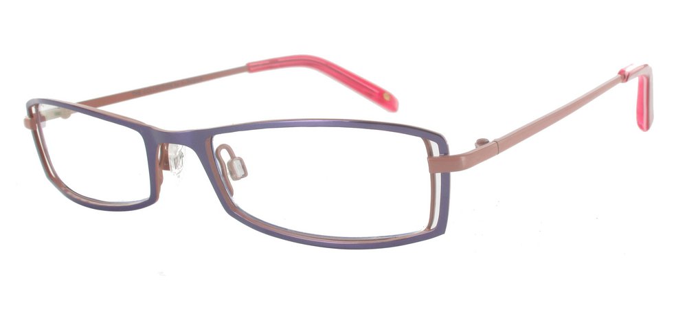 lunettes de vue ExperOptic Nessa Mauve et Rose