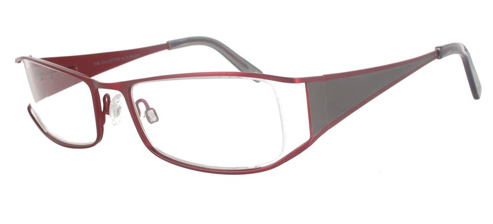 lunettes de vue ExperOptic Sarator Bordeaux et Gris