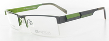 lunettes de vue ExperOptic Moscou Noir et Vert olive