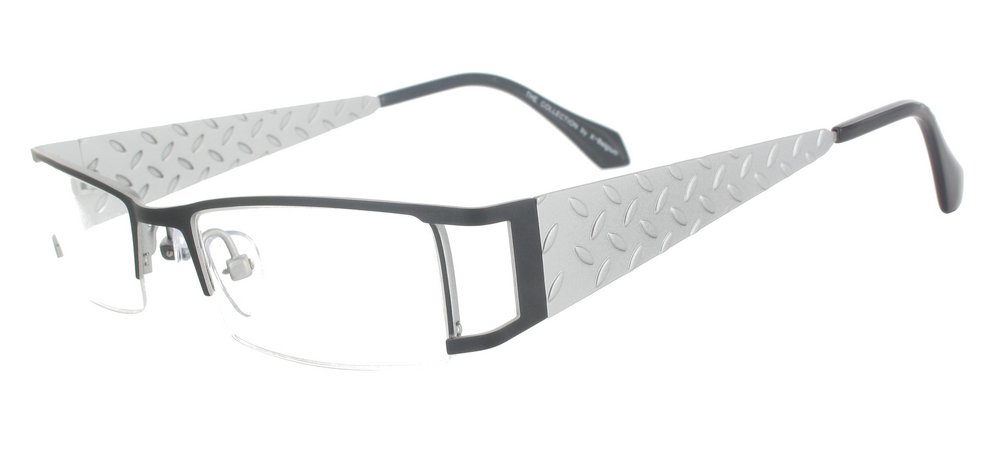 lunettes de vue ExperOptic Macadam Noir et Argent