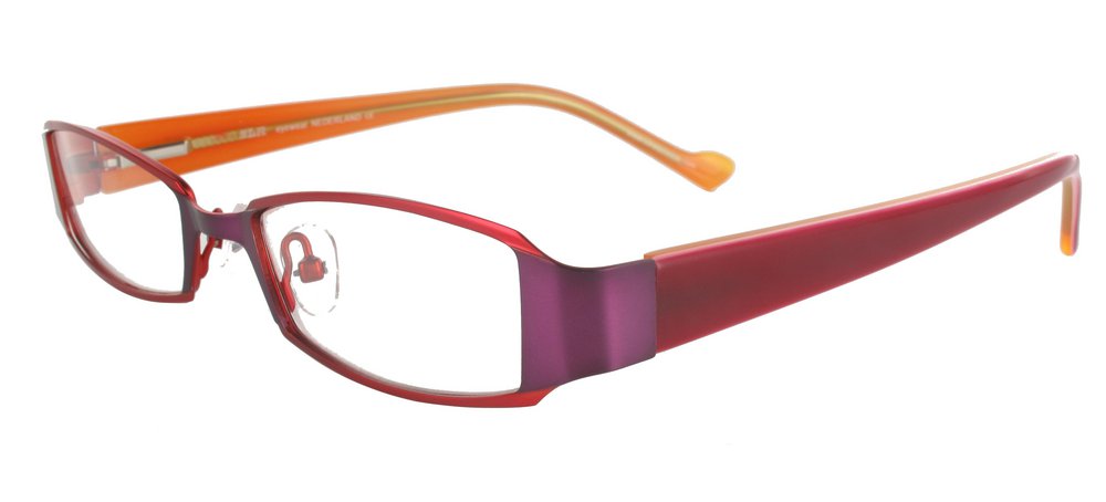 lunettes de vue ExperOptic Curacao Rouge cardinal Abricot