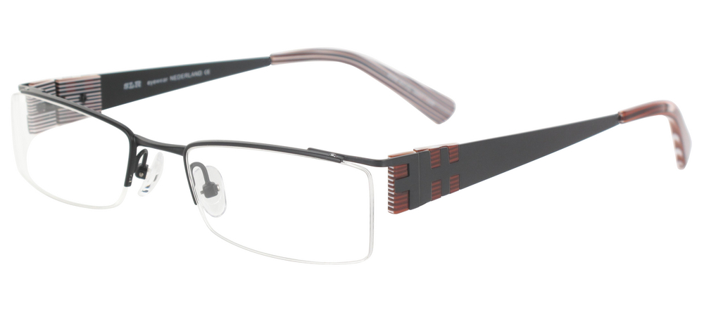 lunettes de vue ExperOptic Lancon Encre de Chine Caramel