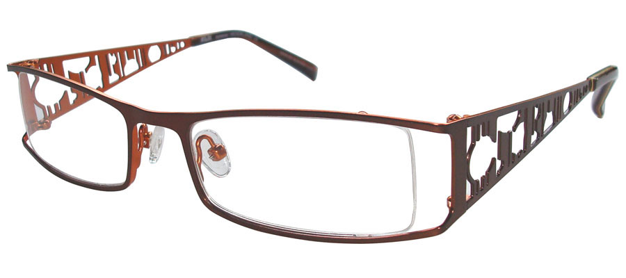 lunettes de vue ExperOptic Izmir Caramel Abricot