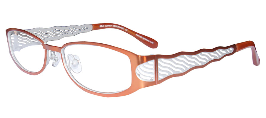 lunettes de vue ExperOptic Pamandzi Abricot Gris perle