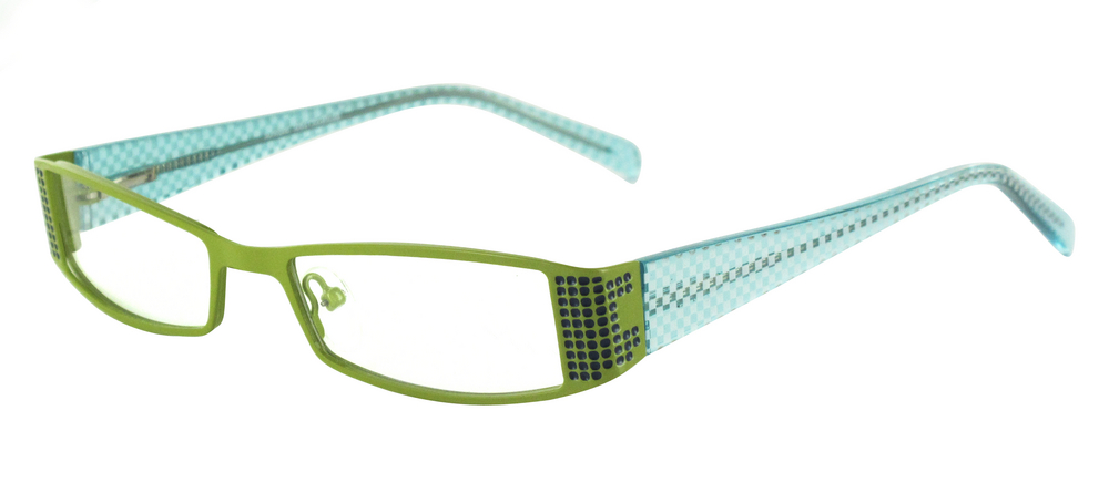 lunettes de vue ExperOptic Ibiza Vert tilleul Bleu