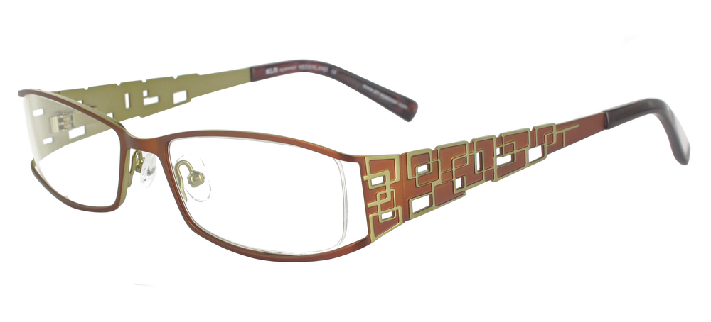 lunettes de vue ExperOptic Tarragone Noisette Vert kaki