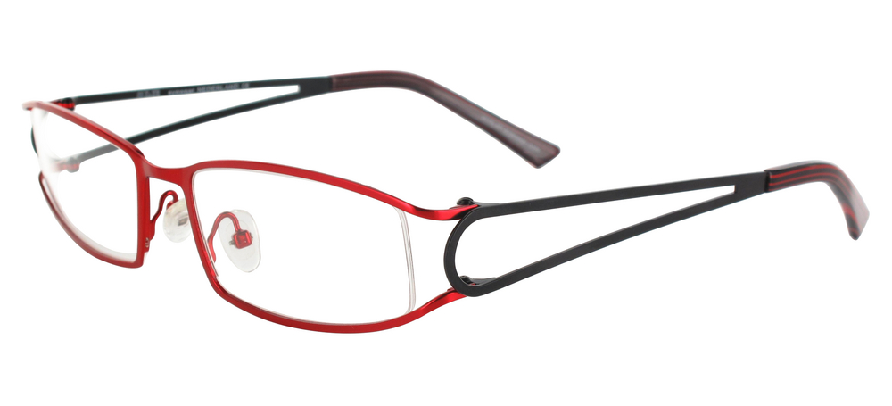 lunettes de vue ExperOptic Ankara Rouge cardinal Noir